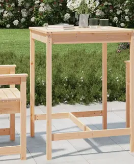 Zahradní stolky Zahradní stůl 82,5 x 82,5 x 110 cm masivní borové dřevo