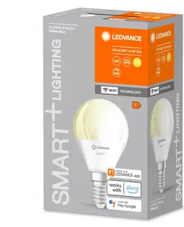 LED žárovky OSRAM LEDVANCE SMART+ WiFi P40 4,9W 230V DIM FR E14 4058075778610