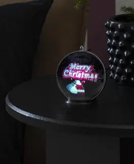 Vánoční vnitřní dekorace Konstsmide Christmas 3D hologram Merry Christmas, 42 LED