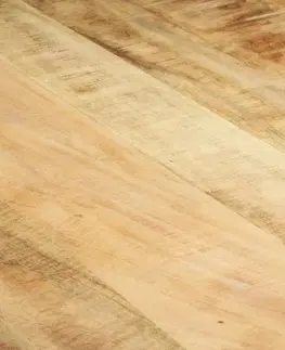 Jídelní stoly Jídelní stůl masivní dřevo / ocel Dekorhome 120x60x76 cm