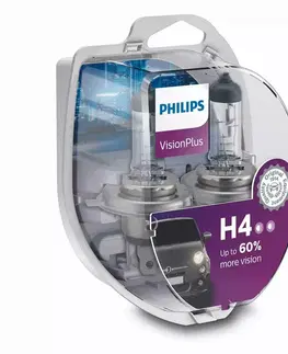 Autožárovky Philips H4 VisionPlus 12V 12342VPS2 +60%