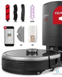 Robotické vysavače Concept   VR3520 Robotický vysavač s mopem 3v1 REAL FORCE Laser Complete Clean Care UVC