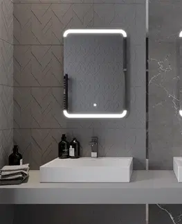Koupelnová zrcadla MEXEN Nida zrcadlo s osvětlením 50 x 70 cm, LED 600 9806-050-070-611-00