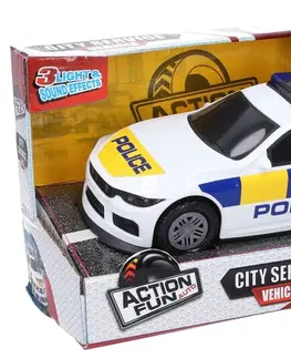 Hračky WIKY - Auto policie na setrvačník s efekty 32 cm