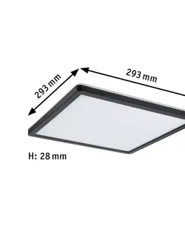 LED panely Paulmann Paulmann Atria Shine Panel on/off černý 830 29x29