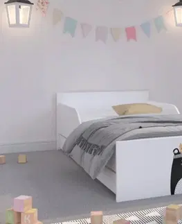 Dětské postele Univerzální dětská postel s krásným medvědem 180 x 90 cm