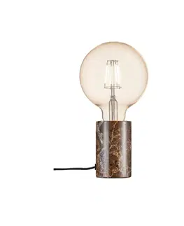 Designové stolní lampy NORDLUX Siv mramor stolní lampa hnědá 45875018