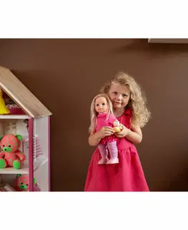 Panenky a kočárky Teddies Mluvící a chodící panenka Sofinka s pejskem, 42 cm
