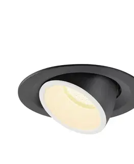 LED podhledová svítidla SLV BIG WHITE NUMINOS GIMBLE M zápustné stropní svítidlo černé/bílé 3000 K 55° 1005946
