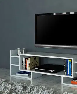 TV stolky Kalune Design TV stolek SEMA 115 cm bílý