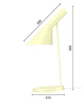 Stolní lampy Louis Poulsen Designová stolní lampa Louis Poulsen AJ světle žlutá