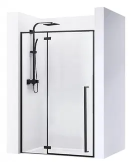 Sprchové kouty REA Otevírací sprchové dveře Fargo 110 černá matná REA-K6325