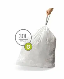 Odpadkové koše Sáčky do odpadkového koše 30 L, Simplehuman typ G zatahovací, 3 x 20 ks ( 60 sáčků )