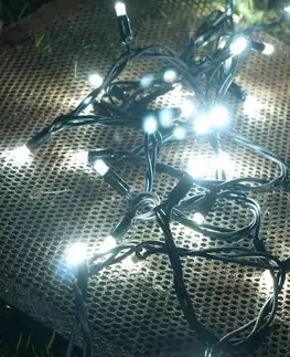 LED řetězy DecoLED LED světelný řetěz, 20m, ledově bílá, 120 diod,IP67 SLNX120
