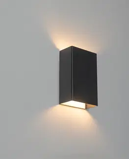 Nastenna svitidla Moderní nástěnná lampa černá - Otan S