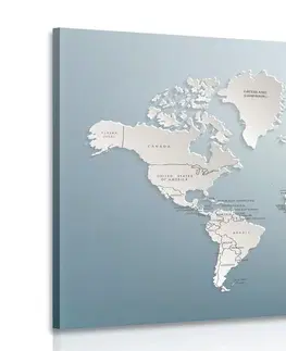 Obrazy mapy Obraz mapa světa v originálním provedení