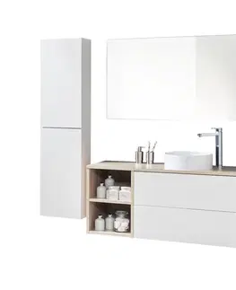 Koupelnový nábytek MEREO Aira, koupelnová skříňka s keramickým umyvadlem 121 cm, šedá CN733