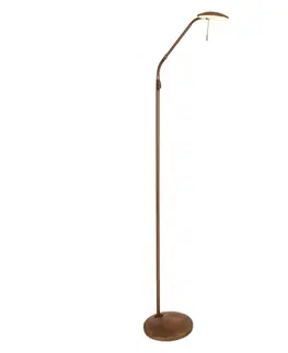 Stojací lampy Steinhauer Bronzový povrch - stojací lampa LED Zenith stmívač