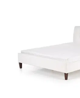 Postele Expedo Čalouněná postel BAGANZA, 160x200, bílá + rošt