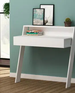 Kancelářské a psací stoly Psací stůl COWORK bílý