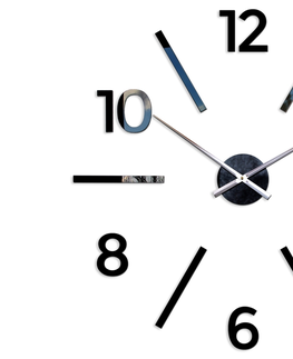 Nalepovací hodiny ModernClock 3D nalepovací hodiny Aksel černé