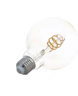 Chytré žárovky PRIOS Smart LED žárovka E27 G95 4,9W WLAN jantarová