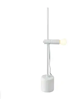 Designové stolní lampy ACA Lighting stolní lampa 1XE14 bílý mramor + kov D9XH58CM HERA OD581T58W
