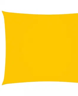 Stínící textilie Stínící plachta obdélníková 6 x 7 m oxfordská látka Dekorhome Žlutá