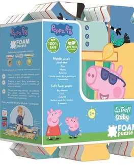 Hračky puzzle TREFL - Pěnové puzzle Peppa Pig léto