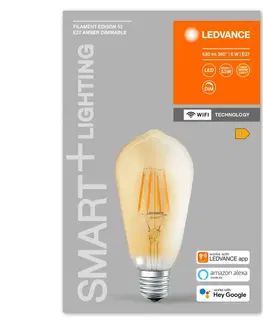 LED žárovky OSRAM LEDVANCE SMART+ Filament Edison Dimmable 53 6W/2400 K E27 4058075610545