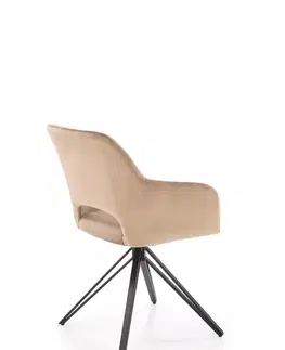 Židle Otočné jídelní křeslo K535 Halmar Šedá