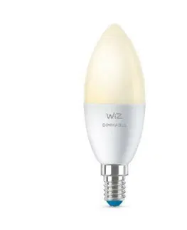 LED žárovky LED Žárovka WiZ Dimmable 8718699786212 E14 C37 4,9-40W 470lm 2700K, stmívatelná
