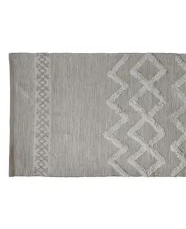 Koberce a koberečky Béžový bavlněný koberec s ornamenty Rug pattern - 70*150 cm Chic Antique 16089819 (16898-19)