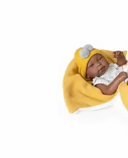 Hračky panenky ANTONIO JUAN - 50287 MULATO - realistická panenka miminko s celovinylovým tělem - 42 cm