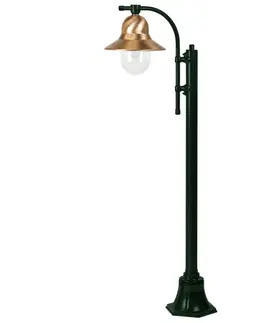 Pouliční osvětlení K.S. Verlichting Tyčové svítidlo Toscane 1 světlo 150 cm, zelené