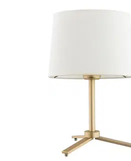 Lampy Argon Argon 8318 - Stolní lampa CAVALINO 1xE27/15W/230V 39 cm krémová/zlatá 