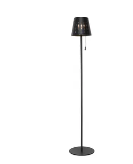 Venkovni stojaci lampy Venkovní stojací lampa černá včetně LED 3-stupňově stmívatelná na solární energii - Ferre