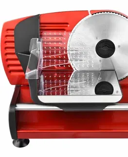 Elektrické kuchyňské kráječe Kalorik AS1003RD kovový kráječ, červená