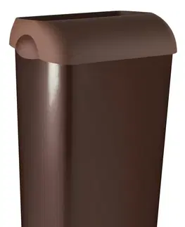 Odpadkové koše SAPHO COLORED odpadkový koš nástěnný 23l, ABS, hnědá A74201MA
