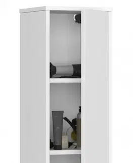 Koupelnový nábytek Ak furniture Koupelnová skříňka Fin I 30 cm bílá lesk