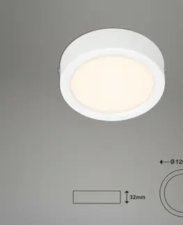 LED stropní svítidla BRILONER LED stropní svítidlo, pr. 12 cm, 7 W, bílé BRILO 7089-416