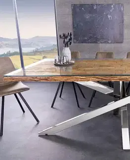 Jídelní stoly LuxD Designový jídelní stůl Shark 220 cm teak