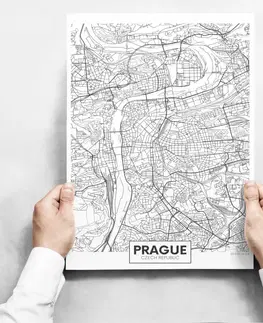 Moderní obrazy Sada obrazů - Map of Prague