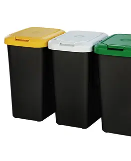Odpadkové koše Tontarelli Koš na tříděný odpad TRIO 3 x 25 l, černá