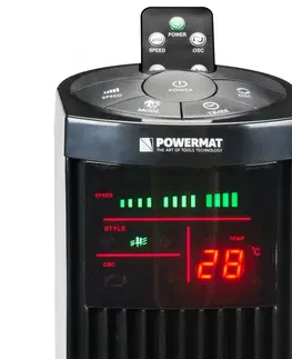 Ventilátory Sloupový ventilátor o výkonu 90 W Powermat Onyx Tower-120