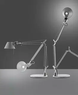 Stolní lampy do kanceláře Artemide TOLOMEO MICRO LED těleso bez základny aluminium A010300