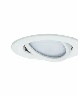 Bodovky do podhledu na 230V Paulmann vestavné svítidlo LED Coin Slim IP23 kruhové 6,8W bílá 3ks sada stmívatelné a nastavitelné 938.75 P 93875