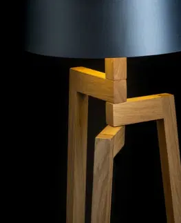 Designové stolní lampy RED - DESIGN RENDL RENDL WOODY stolní podstavec dub 230V E27 25W R11791