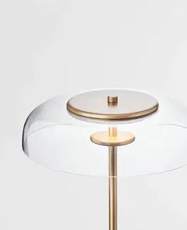 Stojací lampy Nuura Aps Nuura Blossi Floor Ø 29 stojací lampa zlatá/čirá