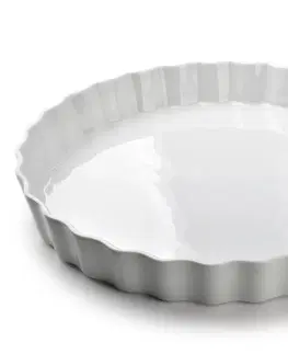 Pečicí formy Mondex Porcelánová forma na koláče BASIC 32 cm bílá